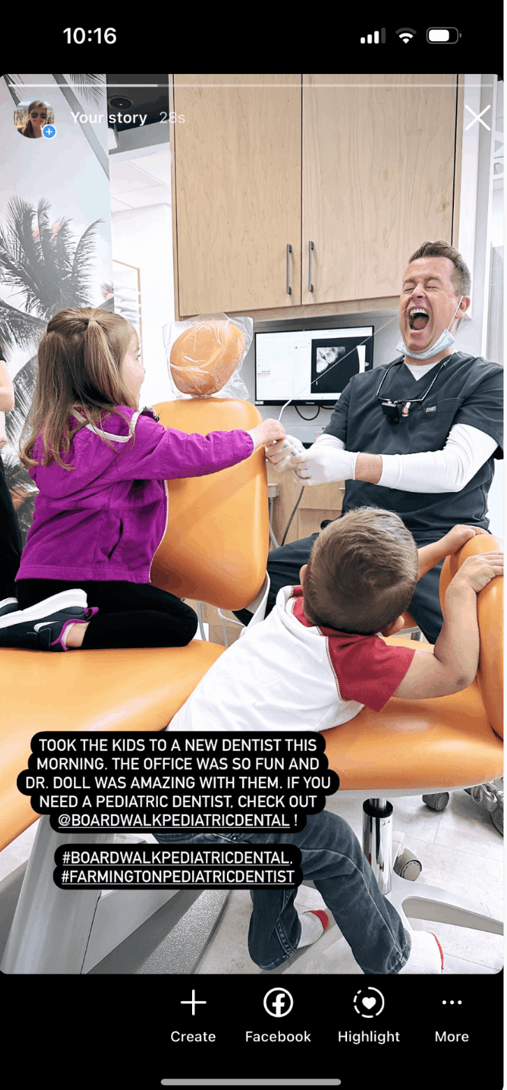 Customer social post